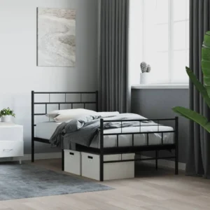 Simply Home Styles Sleek Black Bed Frame.