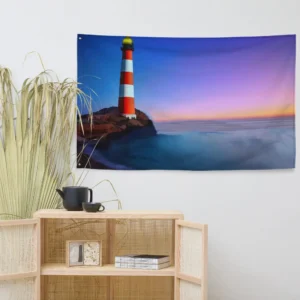 Simply Home Styles Lighthouse Painting Flag